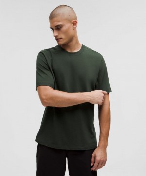 μπλουζακια Lululemon Zeroed In Short-Sleeve ανδρικα βαθυ πρασινο | Greece-8265307