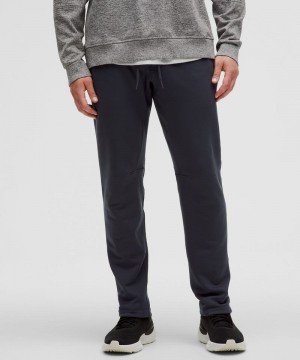 Παντελονι Lululemon Zeroed In Slim-Fit Fleece ανδρικα μαυρα | Greece-5620873