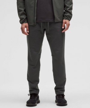 Παντελονι Lululemon Zeroed In Slim-Fit Fleece ανδρικα βαθυ γκρι | Greece-4127950