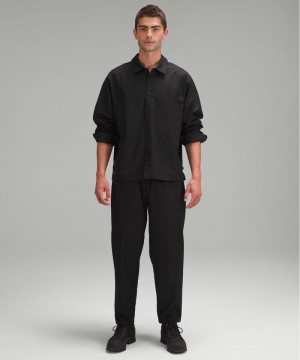 Παντελονι Lululemon lab Jacquard Relaxed-Tapered 27"L ανδρικα μαυρα | Greece-4361570