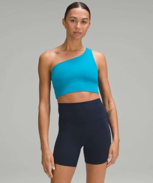 Αθλητικο Σουτιεν Lululemon Align™ Asymmetrical Light Support, A/B Cup γυναικεια μπλε | Greece-9162845