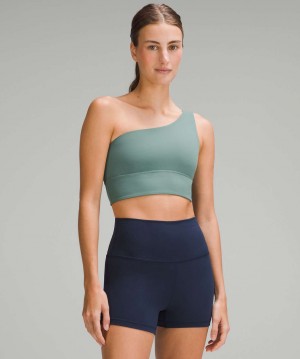 Αθλητικο Σουτιεν Lululemon Align™ Asymmetrical Light Support, A/B Cup γυναικεια πρασινο | Greece-9256183