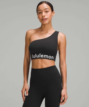 Αθλητικο Σουτιεν Lululemon Align™ Asymmetrical Light Support, C/D Cup Graphic γυναικεια μαυρα | Greece-7296013