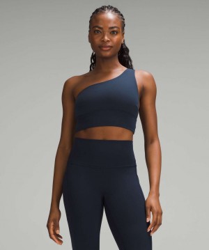 Αθλητικο Σουτιεν Lululemon Align™ Asymmetrical Light Support, C/D Cup γυναικεια σκουρο μπλε | Greece-8492306