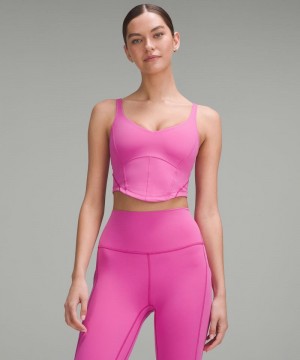 αμανικα μπλουζακια Lululemon Align™ Corset γυναικεια ροζ | Greece-0475123