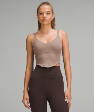 αμανικα μπλουζακια Lululemon Align™ Corset γυναικεια γκρι | Greece-6901873