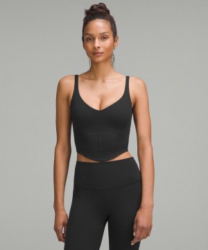 αμανικα μπλουζακια Lululemon Align™ Corset γυναικεια μαυρα | Greece-7362041