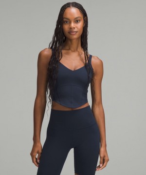 αμανικα μπλουζακια Lululemon Align™ Corset γυναικεια σκουρο μπλε | Greece-8034157