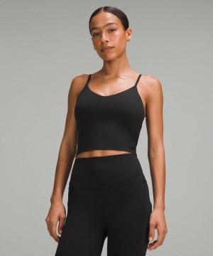 αμανικα μπλουζακια Lululemon Align™ Cropped Cami γυναικεια μαυρα | Greece-6245713
