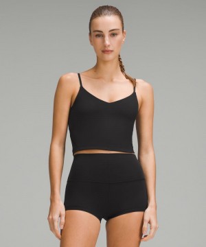 αμανικα μπλουζακια Lululemon Align™ Cropped Cami γυναικεια μαυρα | Greece-9037246