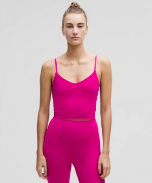 αμανικα μπλουζακια Lululemon Align™ Cropped Cami γυναικεια ροζ | Greece-0427598