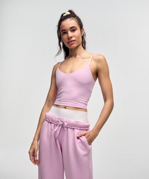 αμανικα μπλουζακια Lululemon Align™ Cropped Cami γυναικεια ροζ | Greece-8319574