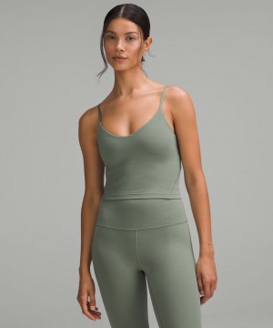 αμανικα μπλουζακια Lululemon Align™ Cropped Cami γυναικεια γκρι | Greece-1839275