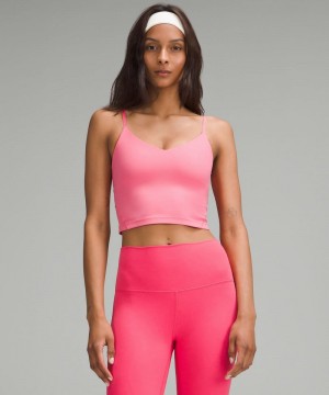 αμανικα μπλουζακια Lululemon Align™ Cropped Cami γυναικεια ροζ | Greece-5794168