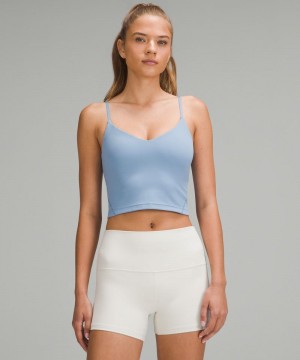 αμανικα μπλουζακια Lululemon Align™ Cropped Cami γυναικεια μπλε | Greece-2195076