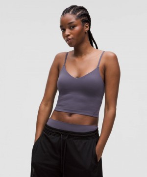αμανικα μπλουζακια Lululemon Align™ Cropped Cami γυναικεια βαθυ γκρι | Greece-2691350