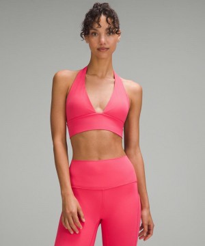 Αθλητικο Σουτιεν Lululemon Align™ Halter Light Support, C/D Cup γυναικεια ροζ | Greece-8715429