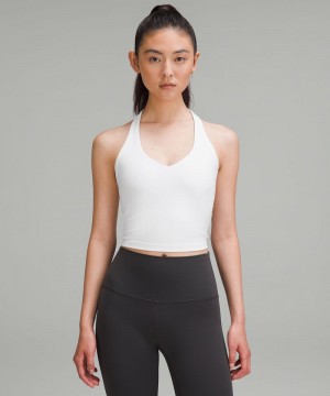 αμανικα μπλουζακια Lululemon Align™ Halter γυναικεια ασπρα | Greece-7468520