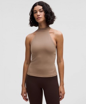 αμανικα μπλουζακια Lululemon Align™ High-Neck Halter γυναικεια γκρι | Greece-3057826