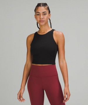 αμανικα μπλουζακια Lululemon Align™ High-Neck γυναικεια μαυρα | Greece-2941607