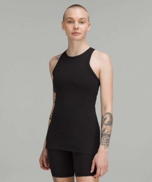 αμανικα μπλουζακια Lululemon Align™ Hip-Length Racerback γυναικεια μαυρα | Greece-1937042