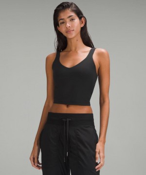 αμανικα μπλουζακια Lululemon Align™ Light Support, A/B Cup γυναικεια μαυρα | Greece-4162975