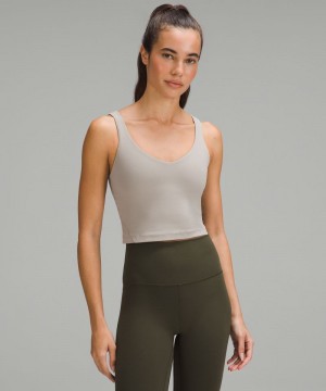 αμανικα μπλουζακια Lululemon Align™ Light Support, A/B Cup γυναικεια γκρι | Greece-2953786