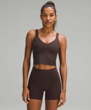 αμανικα μπλουζακια Lululemon Align™ Light Support, A/B Cup γυναικεια σοκολάτα | Greece-3960147