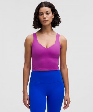 αμανικα μπλουζακια Lululemon Align™ Light Support, A/B Cup γυναικεια μωβ | Greece-2609815
