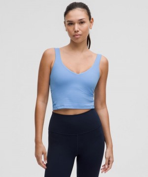 αμανικα μπλουζακια Lululemon Align™ Light Support, A/B Cup γυναικεια μπλε | Greece-7634019