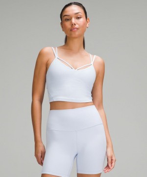 αμανικα μπλουζακια Lululemon Align™ Strappy Ribbed γυναικεια μπλε | Greece-8654230