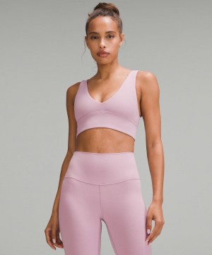 Αθλητικο Σουτιεν Lululemon Align™ V-Neck Light Support, A/B Cup γυναικεια ροζ ροζ | Greece-0642387