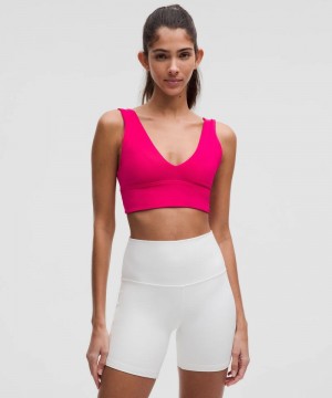 Αθλητικο Σουτιεν Lululemon Align™ V-Neck Light Support, A/B Cup γυναικεια ροζ | Greece-3752946