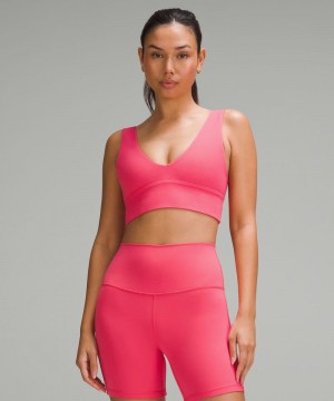 Αθλητικο Σουτιεν Lululemon Align™ V-Neck Light Support, A/B Cup γυναικεια ροζ | Greece-7249630