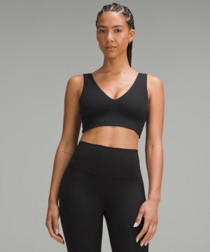 Αθλητικο Σουτιεν Lululemon Align™ V-Neck Light Support, C/D Cup Diamond γυναικεια μαυρα | Greece-2934875