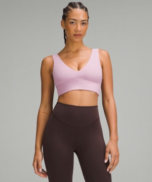 Αθλητικο Σουτιεν Lululemon Align™ V-Neck Light Support, C/D Cup γυναικεια ροζ ροζ | Greece-1903275