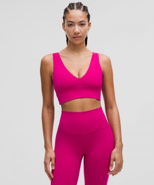 Αθλητικο Σουτιεν Lululemon Align™ V-Neck Light Support, C/D Cup γυναικεια ροζ | Greece-6123094
