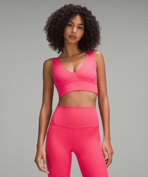 Αθλητικο Σουτιεν Lululemon Align™ V-Neck Light Support, C/D Cup γυναικεια ροζ | Greece-3160825