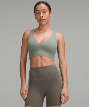 Αθλητικο Σουτιεν Lululemon Align™ V-Neck Light Support, C/D Cup γυναικεια γκρι | Greece-8257609