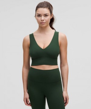 Αθλητικο Σουτιεν Lululemon Align™ V-Neck Light Support, DDD/G Cup γυναικεια πρασινο | Greece-4930216
