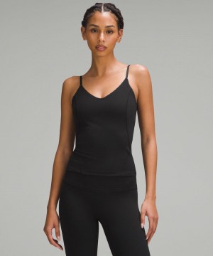 αμανικα μπλουζακια Lululemon Align™ Waist-Length Cami Tank γυναικεια μαυρα | Greece-5408162