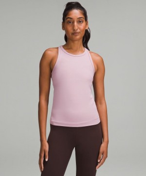 αμανικα μπλουζακια Lululemon Align™ Waist-Length Racerback γυναικεια ροζ ροζ | Greece-0682319