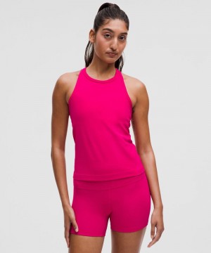 αμανικα μπλουζακια Lululemon Align™ Waist-Length Racerback γυναικεια ροζ | Greece-1205748