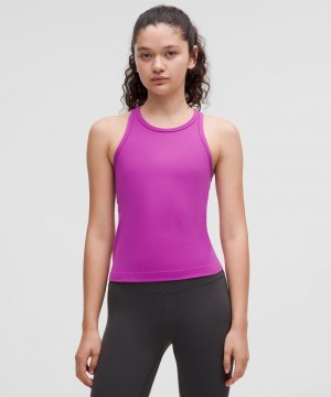 αμανικα μπλουζακια Lululemon Align™ Waist-Length Racerback γυναικεια μωβ | Greece-3459610