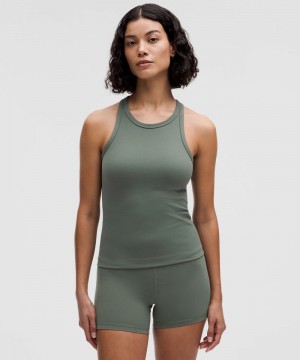 αμανικα μπλουζακια Lululemon Align™ Waist-Length Racerback γυναικεια σκούρο πρασινο | Greece-2489765