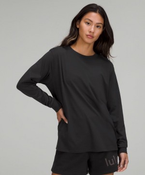 μακρυμανικα μπλουζακια Lululemon All Yours γυναικεια μαυρα | Greece-1903564