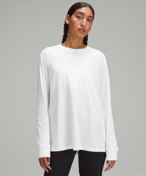 μακρυμανικα μπλουζακια Lululemon All Yours γυναικεια ασπρα | Greece-2431095