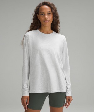 μακρυμανικα μπλουζακια Lululemon All Yours γυναικεια ανοιχτο γκρι | Greece-7243981