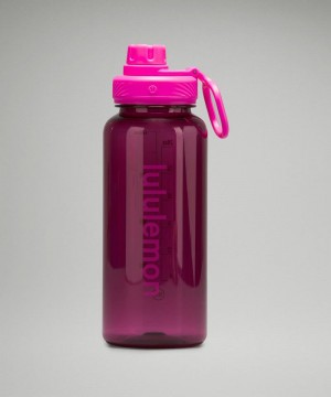 Μπουκάλια νερού Lululemon Back to Life Clear Bottle 32oz γυναικεια ροζ | Greece-8721936