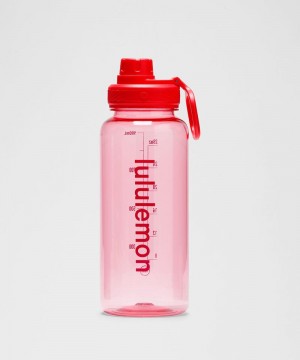 Μπουκάλια νερού Lululemon Back to Life Clear Bottle 32oz γυναικεια ροζ | Greece-6738521